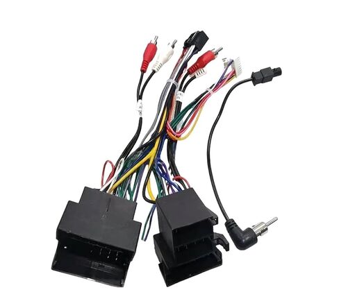 16 pin Android Wiring Harness Power Cable Box Compatible with Audi A3 08-13, A4 04-09, TT 06-14(Harness with Canbus) in Saudi Arabia