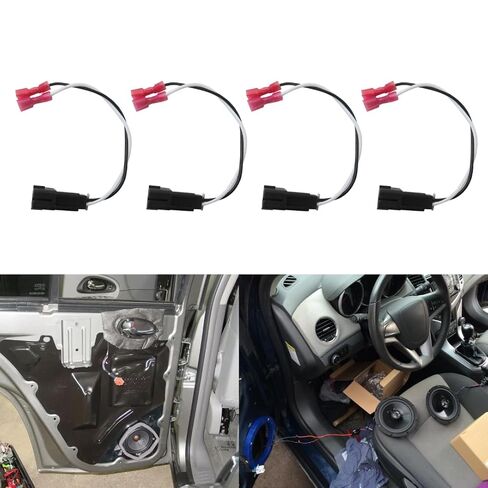 4pcs Speaker Wiring Harness Replacement Fit for Chevy Silverado 1500 1999-2014 & for Silverado 2500 1999-2007 in Kuwait