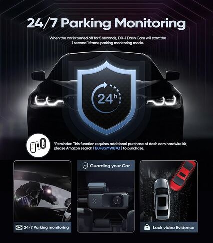 Seventour Mini 2K Dash Cam Front Cam for Cars، كاميرا Dash Cam للسيارات، Dashcam WiFi مدمج مع التحكم في التطبيق، زاوية واسعة 170 درجة، WDR، وضع وقوف السيارات 24 ساعة، رؤية ليلية، مستشعر G، يتضمن بطاقة 32 جيجابايت in Kuwait