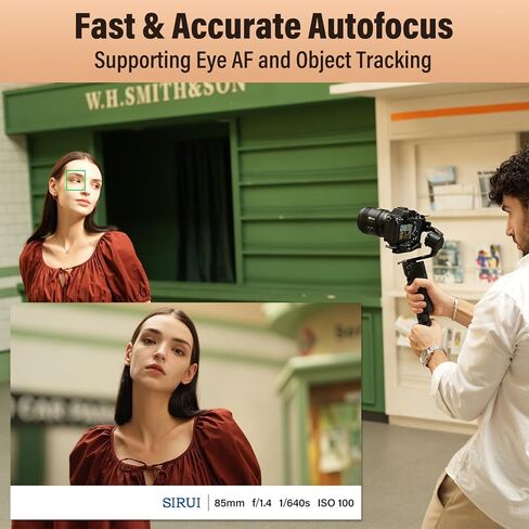 SIRUI Aurora F1.4 Full Frame Auto Focus Lens Set, 85mm Telephoto Prime Portrait & 35mm Wide Angle Prime Lens for Z Mount Cameras, Black in Kuwait