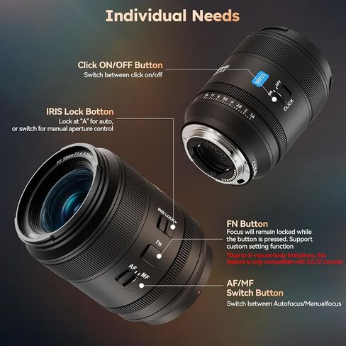 SIRUI Aurora F1.4 Full Frame Auto Focus Lens Set, 85mm Telephoto Prime Portrait & 35mm Wide Angle Prime Lens for Z Mount Cameras, Black in Kuwait