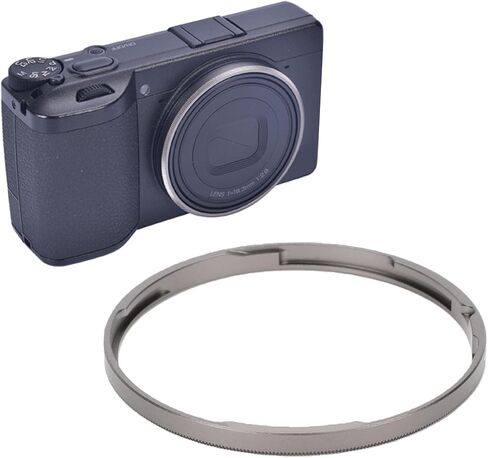 Lens Decoration Ring for GR4 Camera, Dark Grey Lightweight Aluminum Alloy Metal Lens Cover, Protective & Stylish Camera Accessory in Kuwait