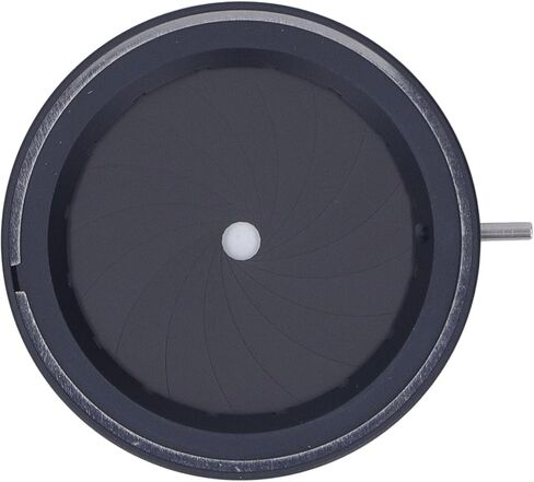 Adjustable Iris Aperture Diaphragm, 2.5‑36mm Optical Diaphragm with 14 Blades, Aluminum Alloy Iris Lens for Microscopy and Imaging Systems, OD 50mm Thickness 6mm in Kuwait