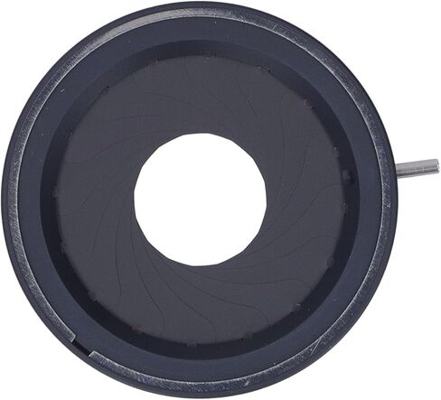 Adjustable Iris Aperture Diaphragm, 2.5‑36mm Optical Diaphragm with 14 Blades, Aluminum Alloy Iris Lens for Microscopy and Imaging Systems, OD 50mm Thickness 6mm in Kuwait