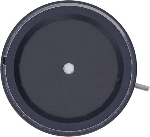 Adjustable Iris Aperture Diaphragm, 2.5‑36mm Optical Diaphragm with 14 Blades, Aluminum Alloy Iris Lens for Microscopy and Imaging Systems, OD 50mm Thickness 6mm in Kuwait