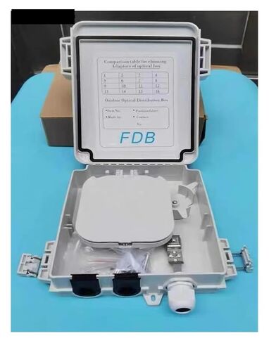 صندوق توزيع الألياف 8-Core Single 220 * 190 * 50mm FDB التجارة الخارجية 8 منافذ ضميمة الألياف الضوئية FTTH in Kuwait