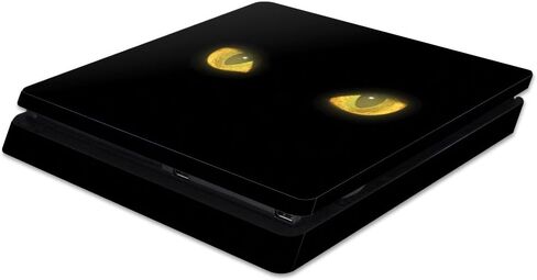 MightySkins Skin Compatible with Sony PS4 Slim Console - Cat Eyes | Protective, Durable, and Unique Vinyl Decal wrap Cover | Easy to Apply, Remove, and Change Styles | Made in The USA in Kuwait