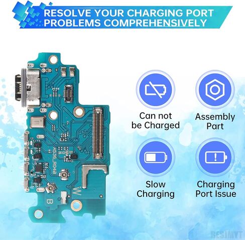 استبدال منفذ الشحن لهاتف Samsung Galaxy A53 5G شاحن USB Dock Type-C موصل لوحة الكابلات المرنة مع مقبس ميكروفون سماعة رأس ومنفذ إصلاح إصلاح منفذ الميكروفون لـ SM-A536U SM-A536U1 in Kuwait