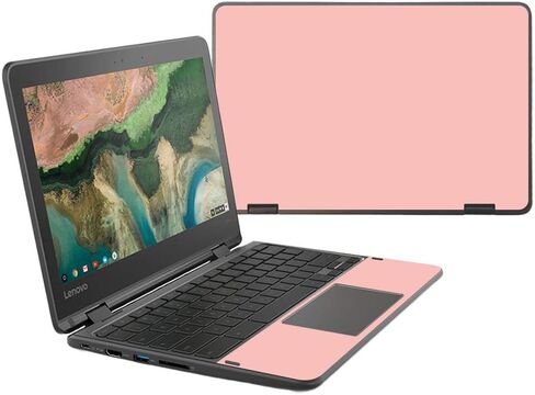 Mightyskins Skin متوافق مع Lenovo 300e Chromebook 11.6" (2018) - أحمر خدود صلب | غطاء ملتف من الفينيل واقٍ ومتين وفريد ​​من نوعه | سهل التطبيق والإزالة وتغيير الأنماط | صنع في الولايات المتحدة الأمريكية in Kuwait
