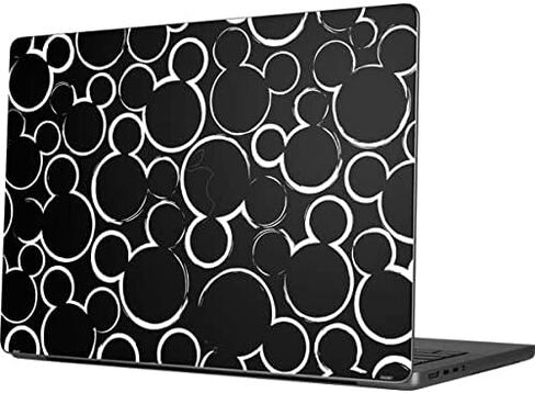 غلاف كمبيوتر محمول Skinit متوافق مع جهاز MacBook Pro 14in (2021) - تصميم صورة ظلية ميكي ماوس من ديزني مرخص رسميًا in Kuwait
