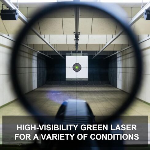 Rechargeable Green Laser Bore Sight Kit with 64 Caliber Adapters (.17–12GA), Magnetic Scope Level & Rail Bubble Level, USB Charging, Up to 36H Runtime in Kuwait