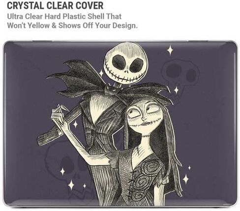 Skinit Laptop Case Plus Skin Compatible with MacBook Air 13in (2020) - Officially Licensed Disney The Nightmare Before Christmas Jack and Sally Art Design in Kuwait