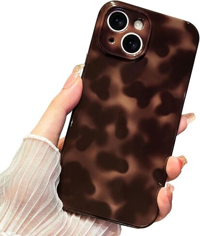 Anuck for iPhone 16 Plus Case Tortoise Shell Phone Case, Cute Chic Amber Leopard Cheetah Print Aesthetic Design Full Camera Protection, Soft TPU Slim Shockproof Cover 6.7" for Women Girls Men-Brown in Kuwait