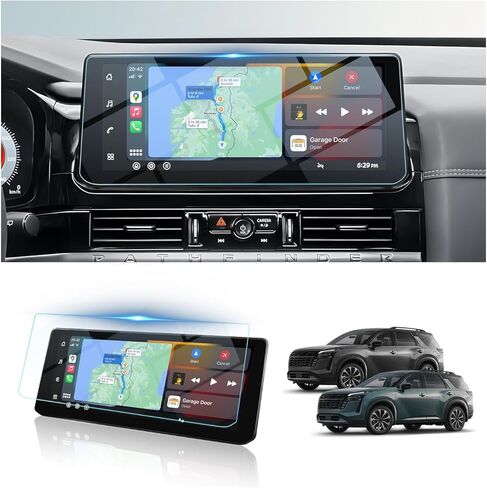 BIBIBO for 2026 Nissan Pathfinder Screen Protector 2026 Nissan Pathfinder (S, SV, Rock Creek, SL, Platinum)12.3"Tempered Glass Film [Resist-Scratches Lessen Fingerprints] 2026 Nissan Pathfinde Accessories in Kuwait