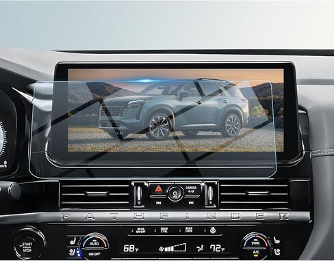 BIBIBO for 2026 Nissan Pathfinder Screen Protector 2026 Nissan Pathfinder (S, SV, Rock Creek, SL, Platinum)12.3"Tempered Glass Film [Resist-Scratches Lessen Fingerprints] 2026 Nissan Pathfinde Accessories in Kuwait
