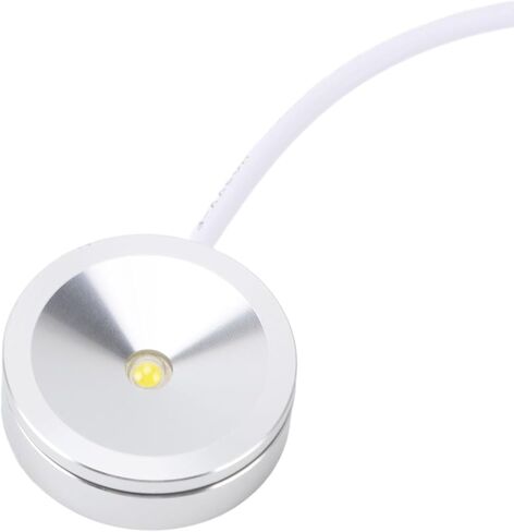 Alomejor Round USB Plug in Compact LED Showcase Lamp with Long Cable for Cupboard Entrance 5V (Netural Light) in Kuwait
