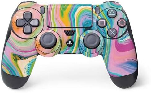 Skinit Decal Gaming Skin Compatible with PS4 Controller - Officially Licensed Purple Unicorns by Cat Coq Design in Saudi Arabia