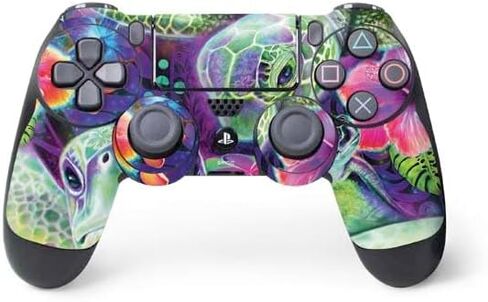 Skinit Decal Gaming Skin Compatible with PS4 Controller - Officially Licensed Purple Unicorns by Cat Coq Design in Saudi Arabia