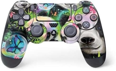 Skinit Decal Gaming Skin Compatible with PS4 Controller - Officially Licensed Purple Unicorns by Cat Coq Design in Saudi Arabia