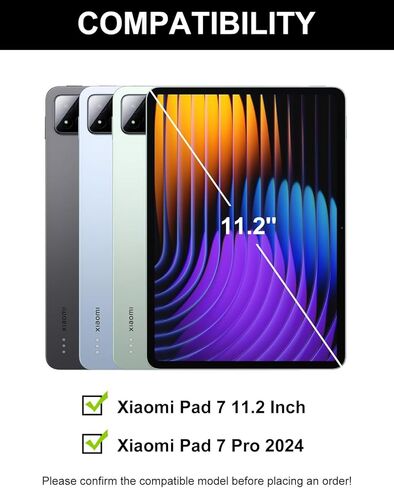 حافظة لوحة مفاتيح لجهاز Xiaomi Pad 8/8 Pro/7/7 Pro مقاس 11.2 بوصة، لوحة مفاتيح مغناطيسية قابلة للفصل لجهاز Xiaomi Pad 7 مع حامل قلم، غطاء ذكي مع لوحة مفاتيح لجهاز Mi Pad8/8 Pro 2026 11.2 بوصة، أسود in Kuwait