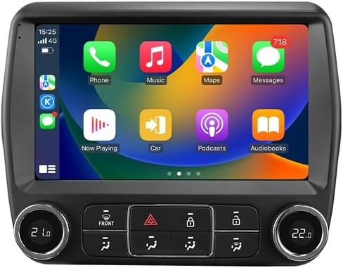 【2GB+64GB】 Android 14 Car Stereo for Chevrolet Chevy Camaro 2010 2011 2012 2013 2014 2015 Wireless Carplay | Android Auto WiFi GPS Navigation Bluetooth 5.0 FM,SWC, Car Tablet in Kuwait
