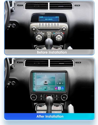 【2GB+64GB】 Android 14 Car Stereo for Chevrolet Chevy Camaro 2010 2011 2012 2013 2014 2015 Wireless Carplay | Android Auto WiFi GPS Navigation Bluetooth 5.0 FM,SWC, Car Tablet in Kuwait