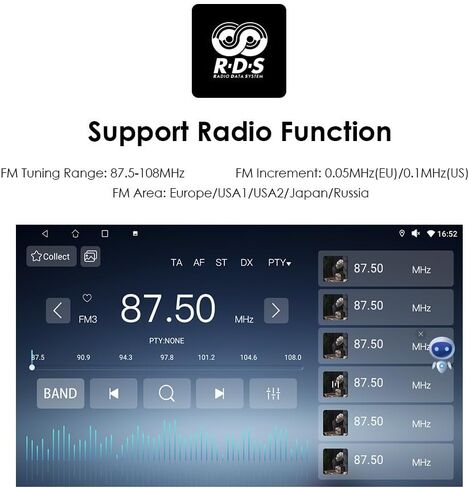 【2GB+64GB】 Android 14 Car Stereo for Chevrolet Chevy Camaro 2010 2011 2012 2013 2014 2015 Wireless Carplay | Android Auto WiFi GPS Navigation Bluetooth 5.0 FM,SWC, Car Tablet in Kuwait