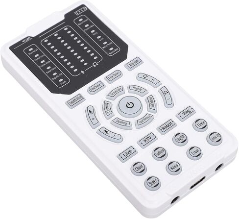 Voice Changer, Portable Sound Card with 15 Voice Modes, 10 Level Sound Tuning, Noise Reduction Technology, for Live Streaming, Gaming, Karaoke on Phone, Laptop, Computer in Kuwait