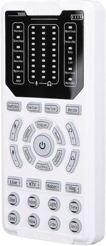 Voice Changer, Portable Sound Card with 15 Voice Modes, 10 Level Sound Tuning, Noise Reduction Technology, for Live Streaming, Gaming, Karaoke on Phone, Laptop, Computer in Kuwait