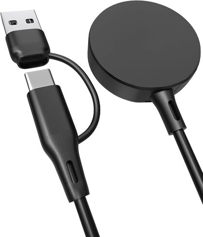 2 in 1 Charger for Samsung Galaxy Watch 8/8 Classic/7/Ultra 3.3Ft USB C/A Replacement Charging Cable for Galaxy Watch FE/6/6 Classic/5 Pro/5/4/4 Classic/3/Active 2/Active Charging Dock in Kuwait