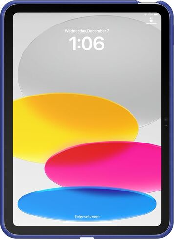 حافظة OtterBox iPad 10th Gen & A16 React - أزرق ثرابت، رفيع للغاية، سهل التركيب، حواف مرتفعة تحمي الكاميرا والشاشة in Kuwait