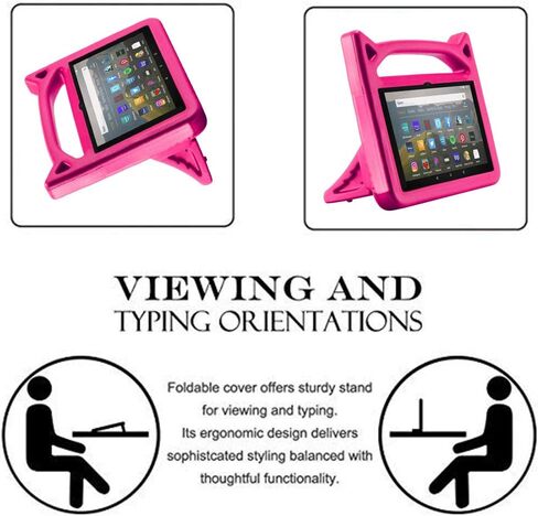 Fire HD 8 Case,Fire HD 8 Tablet Case for Kids,(2024/2022/2020 Release,12th/10th Gen),Lightweight Shockproof Kid-Proof Cover with Stand Kids Case for Fire HD 8 Plus Tablet & Fire HD 8 Kids Pro Tablet. in Saudi Arabia