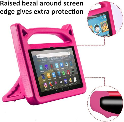 Fire HD 8 Case,Fire HD 8 Tablet Case for Kids,(2024/2022/2020 Release,12th/10th Gen),Lightweight Shockproof Kid-Proof Cover with Stand Kids Case for Fire HD 8 Plus Tablet & Fire HD 8 Kids Pro Tablet. in Saudi Arabia