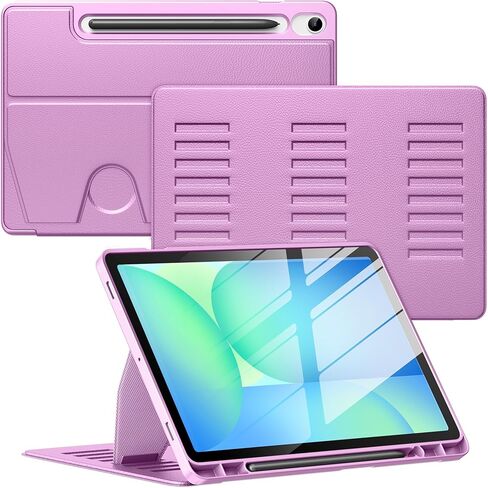 VIKESI Case for Samsung Galaxy Tab S10 Lite / S10 FE 10.9-Inch,Multiple Angles Stand Cover,Soft Back,Pencil Holder,and Auto Sleep/Wake,Black in Saudi Arabia