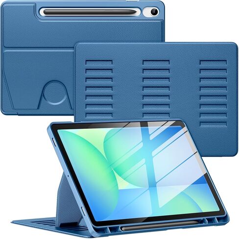 VIKESI Case for Samsung Galaxy Tab S10 Lite / S10 FE 10.9-Inch,Multiple Angles Stand Cover,Soft Back,Pencil Holder,and Auto Sleep/Wake,Black in Saudi Arabia