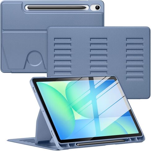 VIKESI Case for Samsung Galaxy Tab S10 Lite / S10 FE 10.9-Inch,Multiple Angles Stand Cover,Soft Back,Pencil Holder,and Auto Sleep/Wake,Black in Saudi Arabia