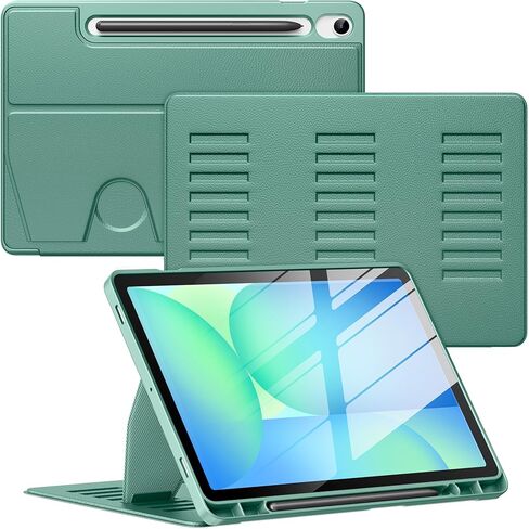 VIKESI Case for Samsung Galaxy Tab S10 Lite / S10 FE 10.9-Inch,Multiple Angles Stand Cover,Soft Back,Pencil Holder,and Auto Sleep/Wake,Black in Saudi Arabia