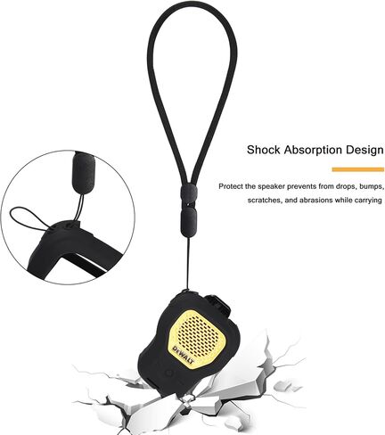 Case for DEWALT Wearable Bluetooth Speaker - Mini Speakers Silicone Protective Cover Sleeve Travel Carrying Case in Kuwait