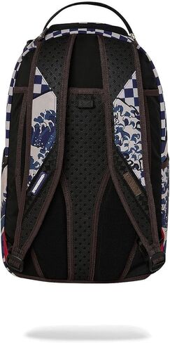 Sprayground Ichimatsu Moyo Camokawa Shark Backpack, Blue, Japanese Checkered Camo Pattern in Kuwait