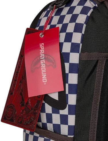 Sprayground Ichimatsu Moyo Camokawa Shark Backpack, Blue, Japanese Checkered Camo Pattern in Kuwait
