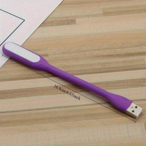 USB- Ultra-Thin Bendable LED Light Compatible for Smartphones/Tablets/Laptops - USB- Plug & Play Portable Light (2pcs/White) in Kuwait