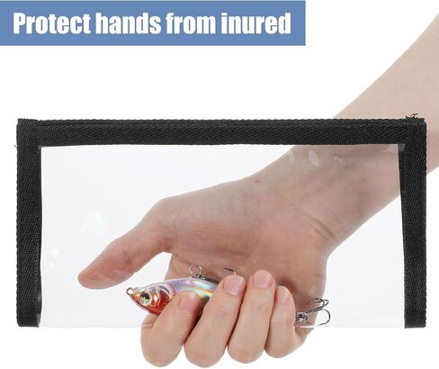 12PCS Fishing Lure Wraps Clear Water-Resistance PVC Fishing Lure Covers Protect Pets and Fishermen Safe from Sharp Hook Transparent Lures Fishings Bait Hook Storage 6L+6M in Kuwait