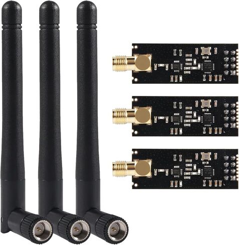 3 قطع NRF24L01+PA+LNA 2.4 جيجا هرتز وحدة إرسال واستقبال لاسلكية مع هوائي SMA ومحول اندلاع نطاق 1100 متر على اللوحة منظم 3.3 فولت لاردوينو in Kuwait