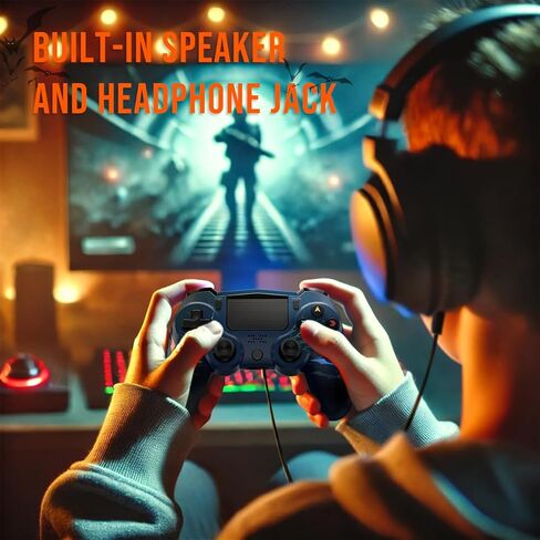 Wireless Controller for PS4, 2 Pack LED Controller for PS4 with 5 Lights Mode/USB C Charge Cable/Touchpad Turbo/Dual Motors/6-Axis Gyro/3.5mm Audio Jack, Bats-Shape Light Design Control for PS4 in Kuwait