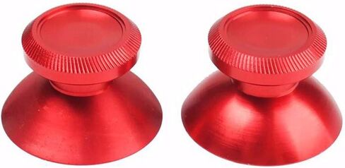 2PCs Replacement Rocker Metal Analog Joystick Thumbstick Mushroom Caps Repair for PS4 PS3 Xbox One (Red) in Kuwait