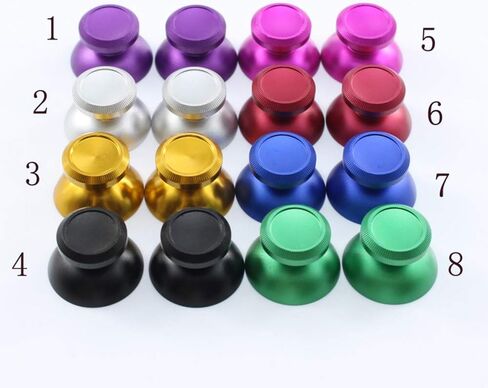 2PCs Replacement Rocker Metal Analog Joystick Thumbstick Mushroom Caps Repair for PS4 PS3 Xbox One (Red) in Kuwait