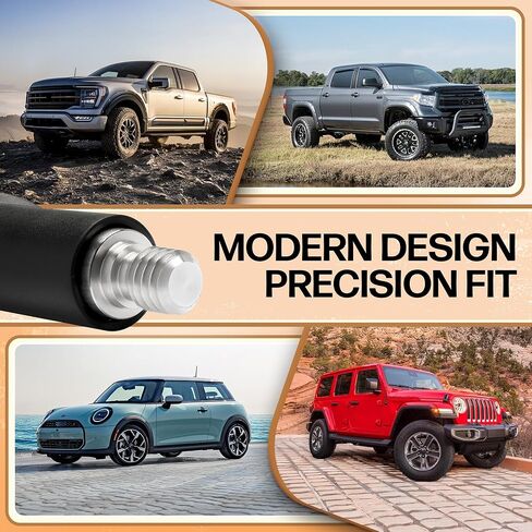 هوائي Votex 8 بوصة يناسب Jeep Wrangler JK/JL Gladiator (2007-2024) هوائي مطاطي قصير - خيوط الولايات المتحدة الأمريكية - مقاوم لغسيل السيارات - ملف نحاسي داخلي in Kuwait