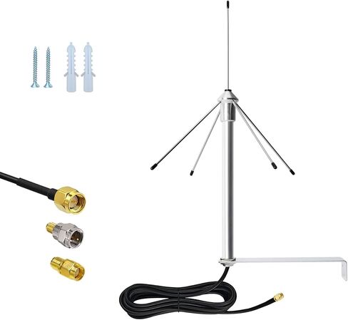 433MHz Omni External Antenna 3dbi Aerial W/10FT (3M) Coaxial Cable SMA Male and Mounting Bracket for Wireless Routers Electric Gate Opener Signal Booster Cellular Telephone Handsets Garage Door in Kuwait