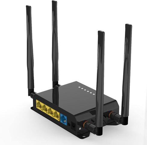 ZBT 4G LTE WiFi Router مع وحدة Quectel EC25-AF (Cat 4) 300Mbps راوتر لاسلكي فتحة بطاقة SIM 4 منافذ LAN أجهزة مراقبة إعادة التشغيل التلقائي للمنزل والسيارة نقطة اتصال متنقلة WE826-Q in Kuwait