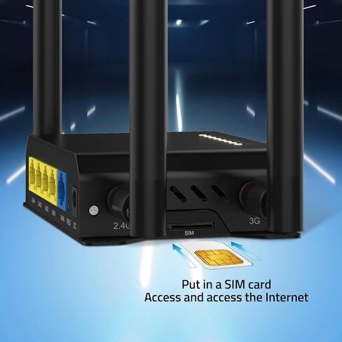 ZBT 4G LTE WiFi Router مع وحدة Quectel EC25-AF (Cat 4) 300Mbps راوتر لاسلكي فتحة بطاقة SIM 4 منافذ LAN أجهزة مراقبة إعادة التشغيل التلقائي للمنزل والسيارة نقطة اتصال متنقلة WE826-Q in Kuwait